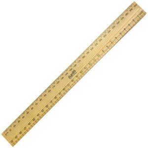 SP- RULER BANTEX 30CM WOODEN POLISHED
