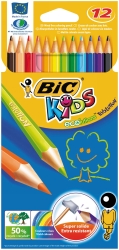 COLOURED PENCIL BIC KIDS PK12