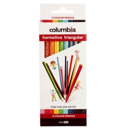 COLOURED COLUMBIA FORMATIVE TRIANGULAR PK10