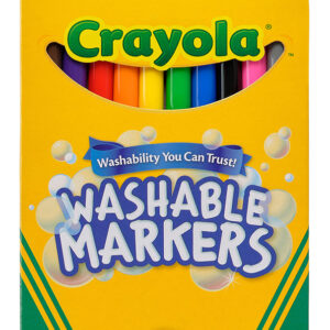 MARKER CRAYOLA WASHABLE FINELINE CLASSIC COLOURS PK10