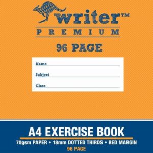EXERCISE BOOK WRITER PREMIUM A4 96PG 18MM DOTTED THIRDS + MARGIN TREE