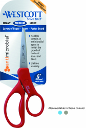 SCISSORS WESTCOTT 152MM STUDENT ANTIMICROBIAL