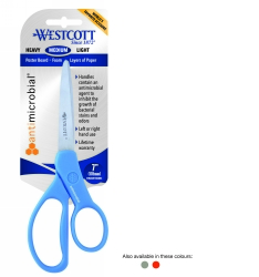 SCISSORS WESTCOTT 178MM STUDENT ANTIMICROBIAL LEFT/RIGHT*