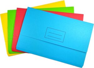 DOCUMENT WALLET CARDBOARD ASST Bulk Buy*