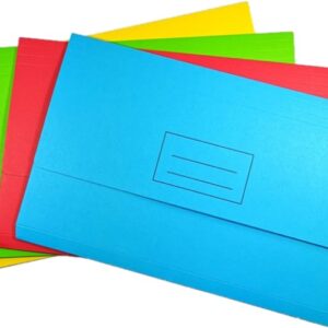 DOCUMENT WALLET CARDBOARD ASST Bulk Buy*