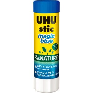 GLUE STIC UHU 40G RENATURE BLUE*