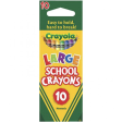 Crayola Large School Crayons 10 Pack Multicoloured