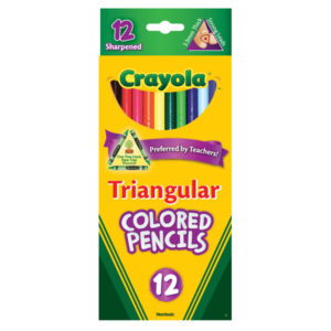 PENCIL COLOURED CRAYOLA TRIANGULAR PK12