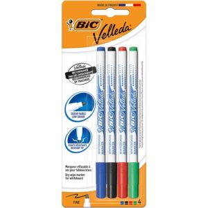 MARKER WHITEBOARD BIC VELLEDA 1721 ASST PK4
