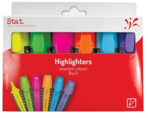HIGHLIGHTER STAT ASST WLT6