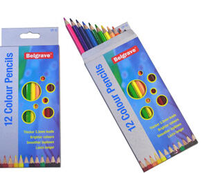 Pencils Coloured Belgrave pack 12