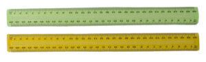 RULER GNS 30CM CLEAR PLASTIC TINTED