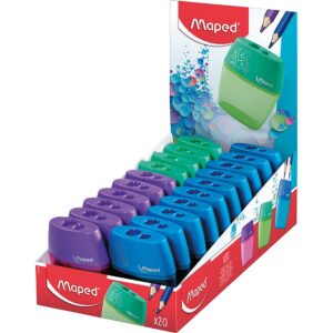SHARPENER MAPED SHAKER DOUBLE BARREL ASST
