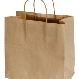 BAG CARRY KRAFT PAPER TWIST HANDLE 275x280x150MM CTN200