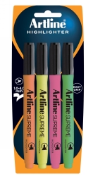 HIGHLIGHTER PENS ARTLINE SUPREME ASST PK4