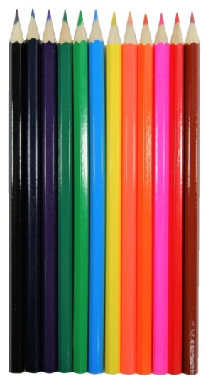 PENCIL COLOURED SCHOOLPRO HEXAGON BX12