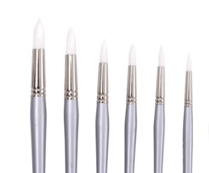 BRUSH JASART WHITE TAKLON ROUND SIZE 4