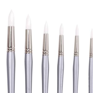 BRUSH JASART WHITE TAKLON ROUND SIZE 4