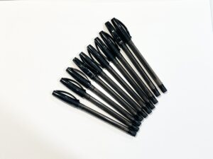 black ballpoint pens