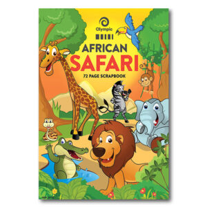 SCRAPBOOK OLYMPIC AFRICAN SAFARI 80GSM 335X240MM 72PG